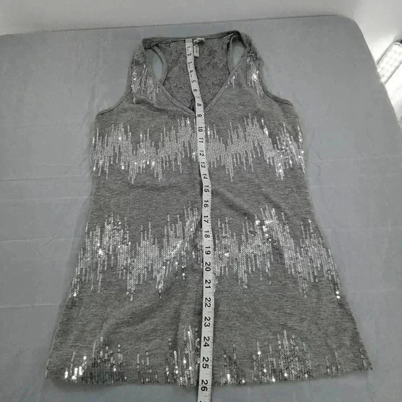 Vintage Y2k Women's Size Medium Zero Degrees Gray/ Silver Tank - Picture 5 of 7